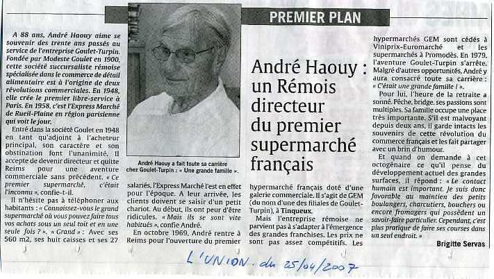ANDRE HAOUY LUNION 2007